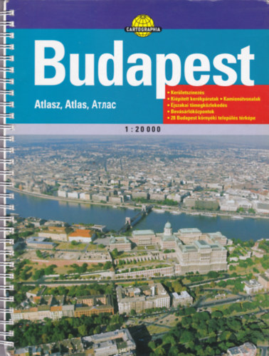 Budapest atlasz 1:20 000 (Cartographia trkp)
