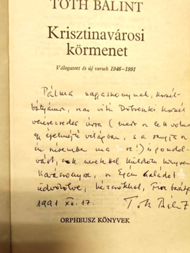 T�th B�lint - Krisztinav�rosi k�rmenet