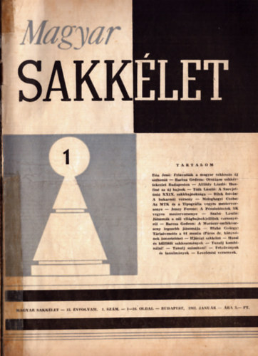 Bán Jenő - Magyar Sakkélet 1962. XII. évfolyam 1-12. szám (teljes)