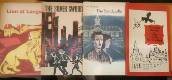 Iris Murdoch, Ian Serraillier, Richard Parker Donald Bisset - 4 db The Lost Birthday + The Sandcastle + The Silver Sword + Lion at Large