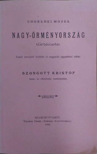 Movszesz Chorenaci - Nagy-rmnyorszg trtnete