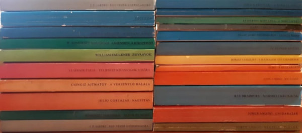 22 db Eur�pa zsebk�nyv: Egy vez�r gyermekkora, T�li k�d, A Nikkel-hegy, Ashenden, a h�rszerz�, Zsiv�nyok, Teljes�lt k�v�ns�gok v�s�ra, A versenyl� hal�la, Nagy�t�s, Akkor �s most, Az esk�v�i vend�g, A megvet�s, K�lyk�k, �szk