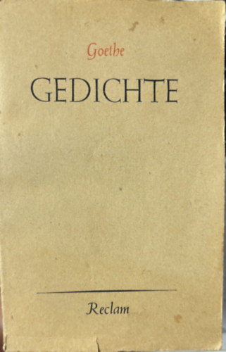J.W. Goethe - Gedichte