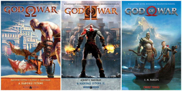 Robert E. Vardeman, J. M. Barlog Matthew Stover - A hbor istene / God of War: A hbor istene + A hbor istene II.+ God of War  - 3 knyv egyben