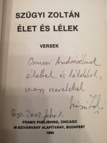 Sz�gyi Zolt�n - �let �s l�lek (dedik�lt)