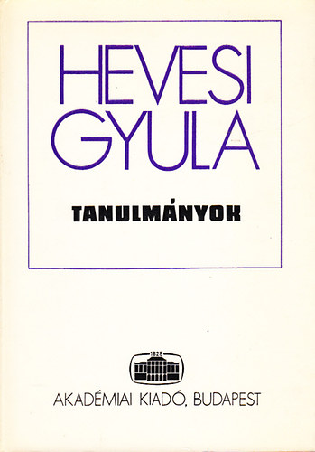 Hevesi Gyula - Tanulmnyok