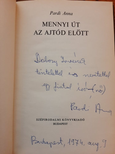 Pardi Anna - Mennyi �t az ajt�d el�tt
