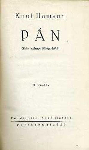 Knut Hamsun - Pn