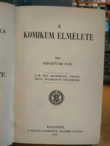 Szigetv�ri Iv�n - A komikum elm�lete