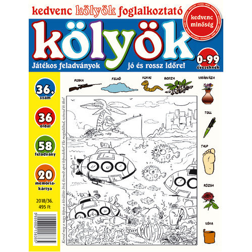 Kedvenc kölyök foglalkoztató 2018/36