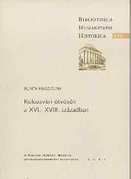 Bunta Magdolna - Kolozsvri tvsk a XVI.-XVIII. szzadban