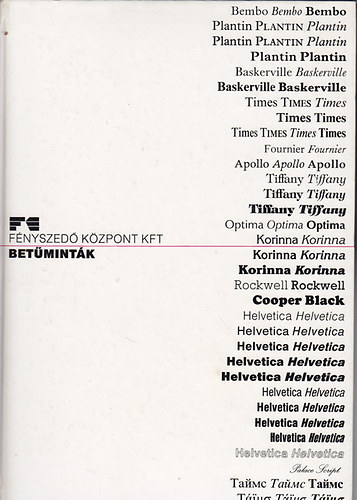 Bet�mint�k (F�nyszed� K�zpont Kft.)