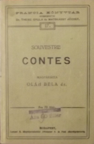 �mile Souvestre - Contes ( Franczia k�nyvt�r 17.)