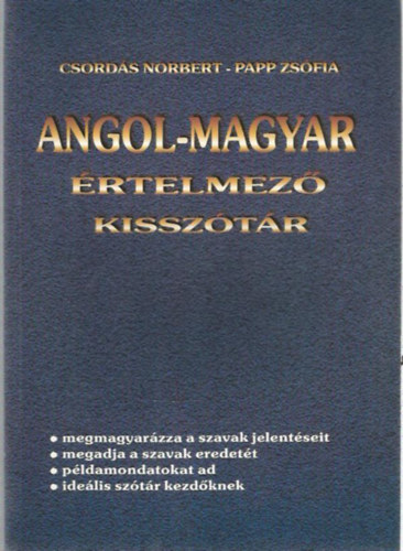Angol-Magyar rtelmez Kissztr