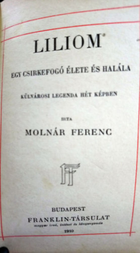 Molnr Ferenc - Liliom