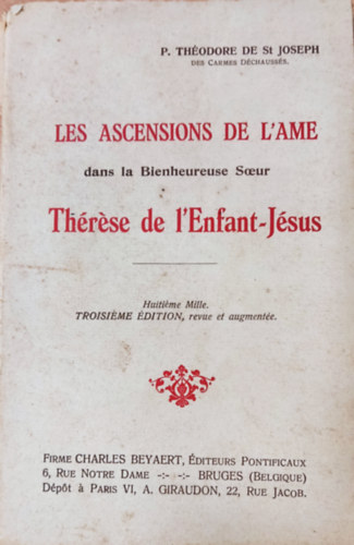 Cardinal Mercier - Les ascensions de l'ame dans la Bienheureuse Soeur Thérese de l'Enfant-Jésus