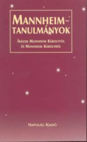 Gell�rin� L�z�r M.; Kar�di... - Mannheim-tanulm�nyok