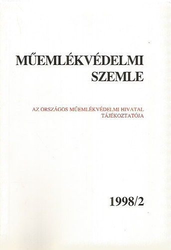 Memlkvdelmi Szemle 1998/2
