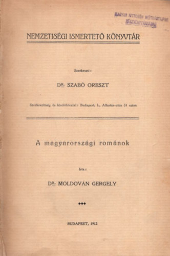 dr. Moldován Gergely - A magyarországi románok