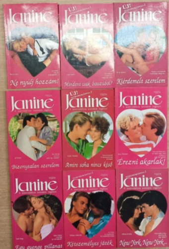 Marta Lloyd, Edna Meare, M.R. Heinze, Több szerző Cheryl A. Arguile - 9 db Janine romantikus kötet együtt