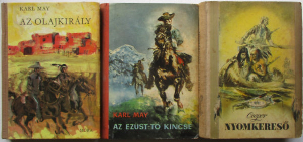 Karl May - 3 db Karl May regény (Az olajkirály, Nyomkereső, Az ezüst-tó kincse)