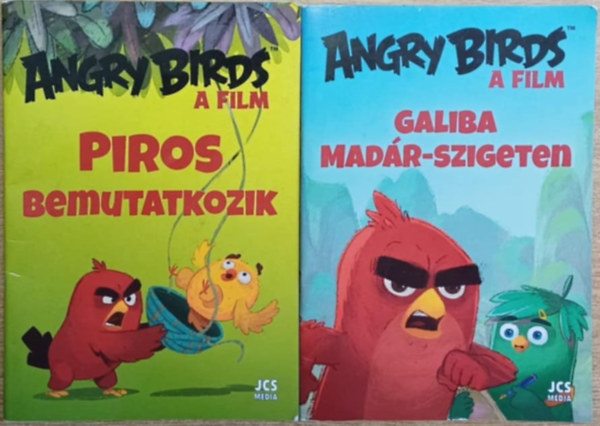 2 db Angry Birds k�tet: Galiba Mad�r-szigeten - Piros bemutatkozik