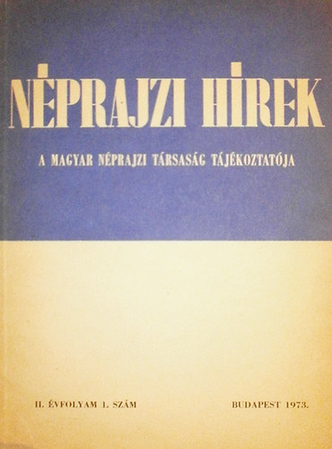 Nprajzi hrek (1973. II. vfolyam 1. szm)