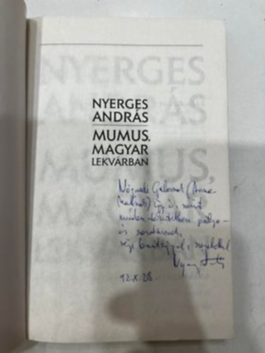 Nyerges Andr�s - Mumus, magyar lekv�rban