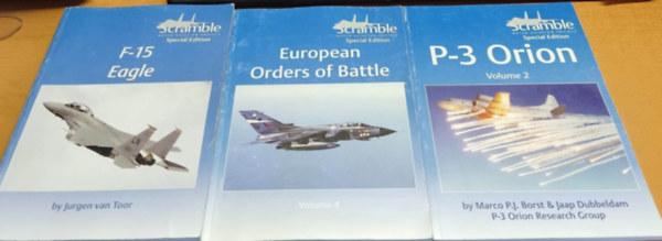 Jaap Dubbeldam, Jurgen van Toor Marco P. J. Borst - 3 db Scramble Dutch Aviation Society: European Orders of Battle vol 4 + F-15 Eagle + P-3 Orion vol 2
