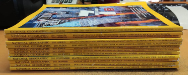 National Geographic Society - 12 db National Geographic Magyarorszg magazin, szrvnyszmok