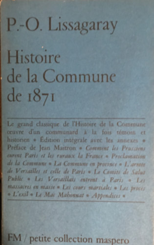 Lissagaray - Histoire de la Commune de 1871