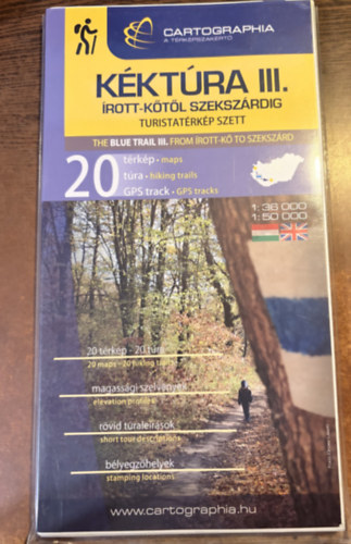 Kéktúra III. turistatérkép szett - Írott-kőtől Szekszárdig
