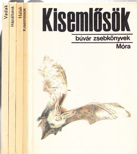 B�v�r zsebk�nyvek (4db.): Kiseml�s�k + Halak + �llatkerti eml�s�k + Vadak