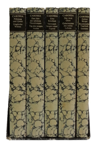 Hans Carossa - Carossa Jubil�umsausgabe. 5 B�nde. - Der Buchfreund