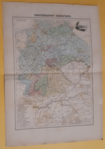 Confédération Germanique /Atlas Migeon-térkép/