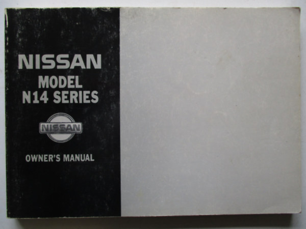 Nissan N14 series-owner's manual