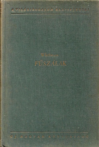 Walt Whitman - Walt Whitman versei-F�sz�lak