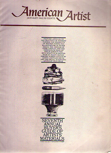 American Artist 1962 - January
