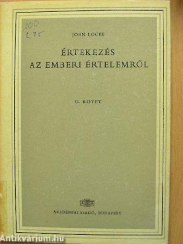 John Locke - rtekezs az emberi rtelemrl II.