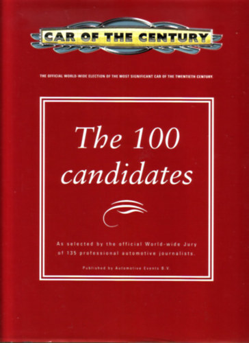 The 100 candidates - A XX. szzad legkedveltebb auti, angol nyelv kiadvny