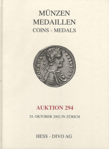Mnzen Medaillen (Coins-Medals) -  Auktion 294