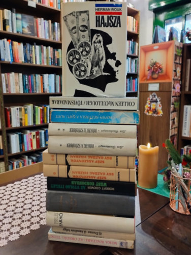 Colleen McCullough, A.J.Cronin, Lion Feuchtwanger, , Robert Coover, Charles Dickens, Prus, Alexandre Dumas, Mika Waltari Herman Wouk (Ismeretlen kínai szerző a XVI. század végéről) - ---