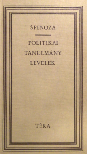 Spinoza - Politikai tanulmny levelek (tka)