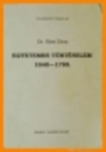 Kiss G�za - Egyetemes t�rt�nelem 1640-1789