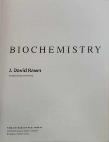 J. David Rawn - Biochemistry (Biokmia - angol nyelv)