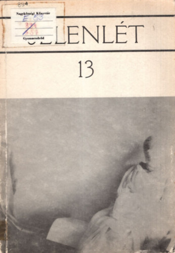 Pet�cz Andr�s Cs�r�s Mikl�s  (felel�s szerk.) - Jelenl�t 13 - Az ELTE BTK irodalmi-m�v�szeti kiadv�ny