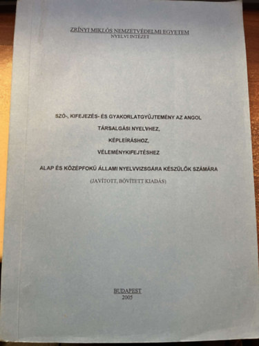 Gbor Zsuzsa - Sz-, kifejezs- s gyakorlat-gyjtemny az angol trsalgsi nyelvhez, kplershoz