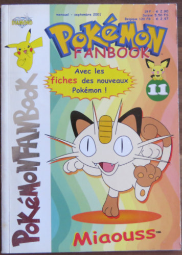 Pok�mon Fanbook 11. - septembre 2001 (francia nyelv�)