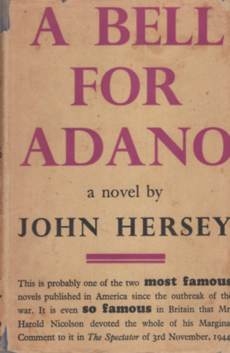 John Hersey - A Bell For Adamo