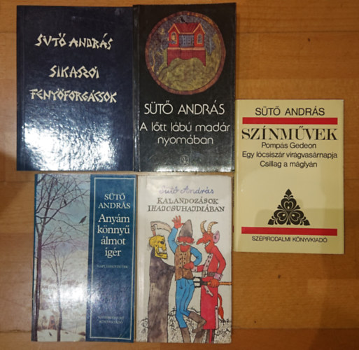 St Andrs - 5 ktet St Andrstl: Kalandozsok Ihajcsuhajdiban, Anym knny lmot gr, Sikassz Fenyforgcsok, A ltt lb madr nyomban, Sznmvek (Pomps Gedeon, Egy lcsiszr virgvasrnapja, Csillag a mglyn)